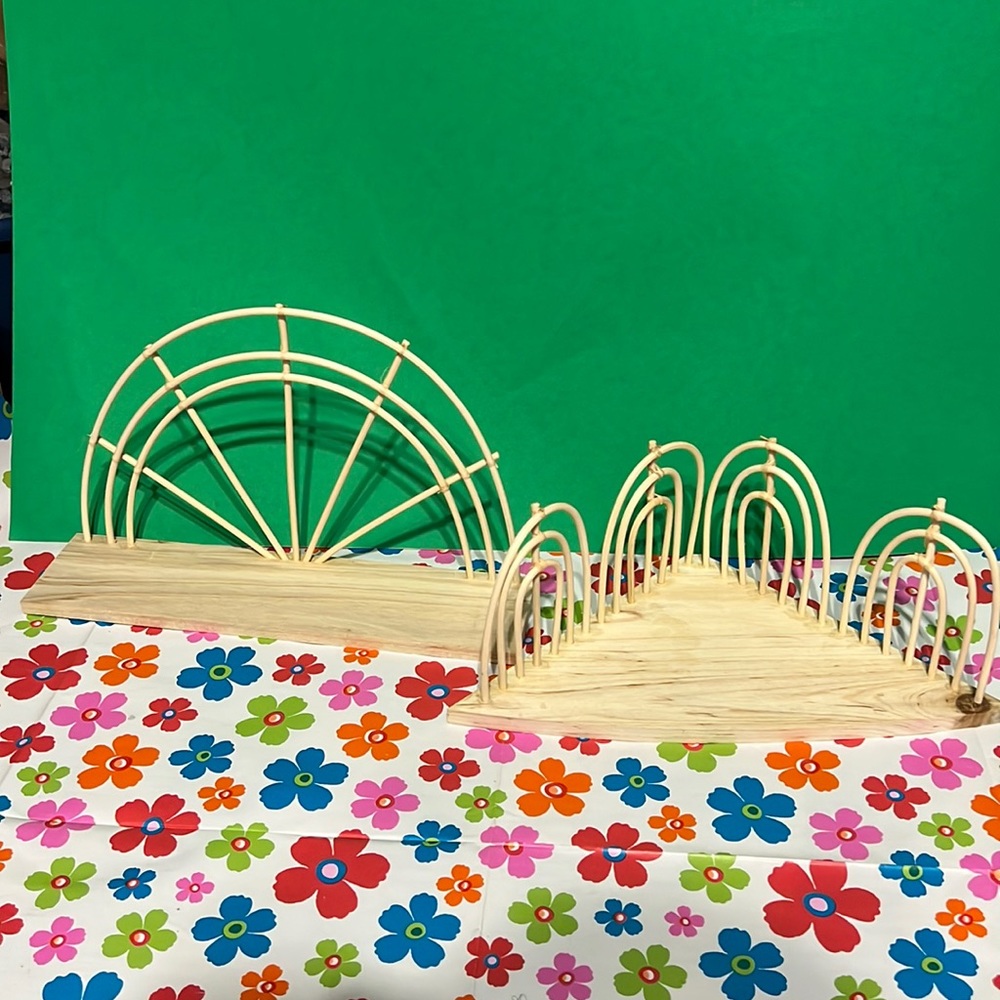 New Half Moon Shelf & Scallop Shelf Set - Natural Twigs Table/Shelf Top